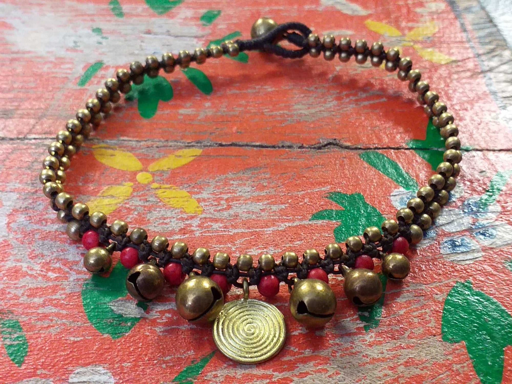 Spiral Disc Anklet