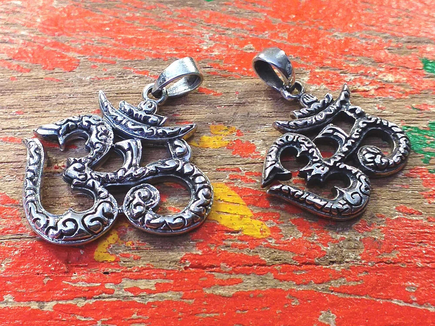 Sterling Cloud Om Pendant
