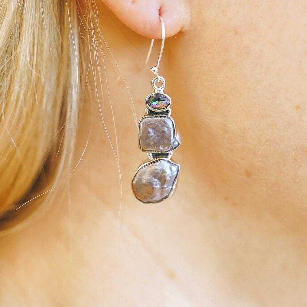 Ocean Mirage Sterling Silver Earrings