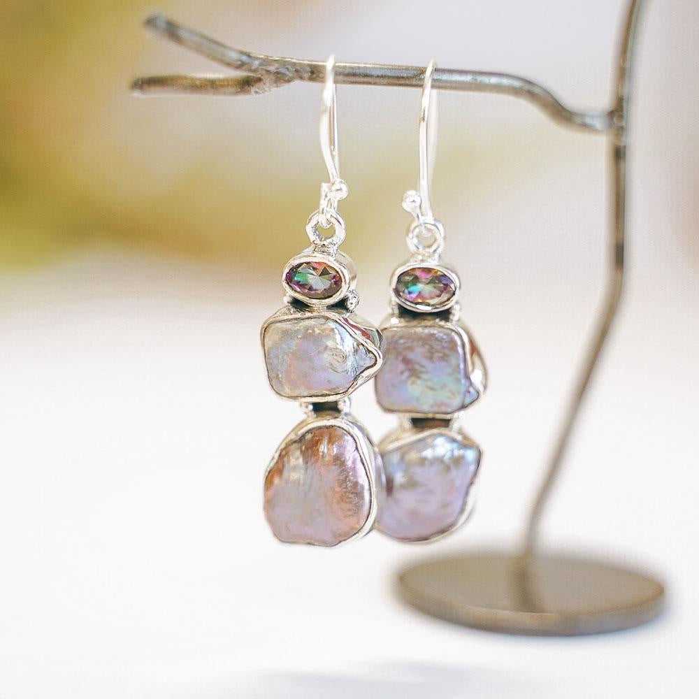 Ocean Mirage Sterling Silver Earrings