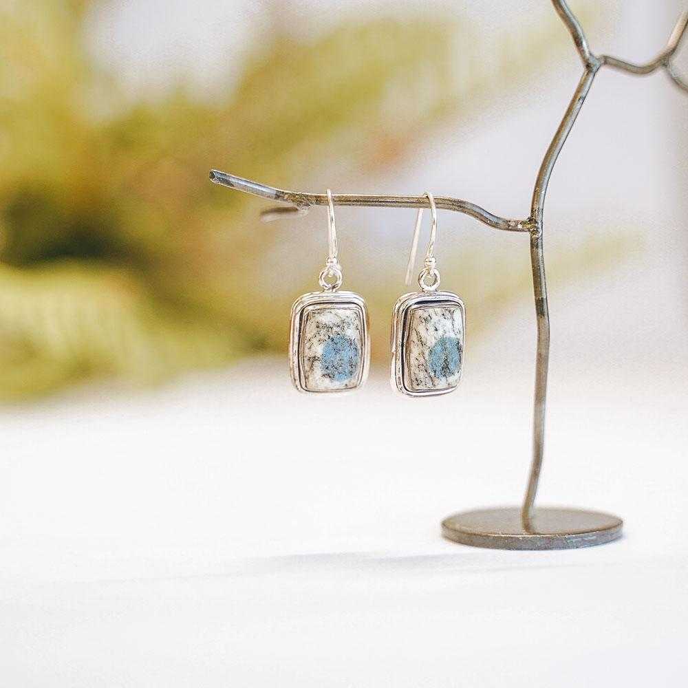 Skardu K2 Jasper Rectangle Earrings