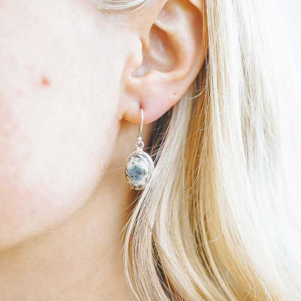 Skardu K2 Jasper Oval Earrings