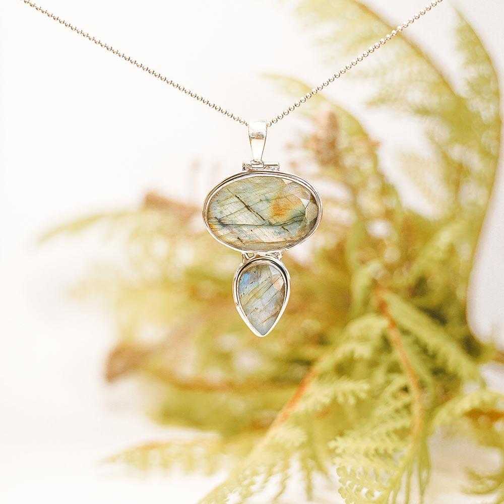 Nenya Labradorite Gemstone Sterling Silver Pendant