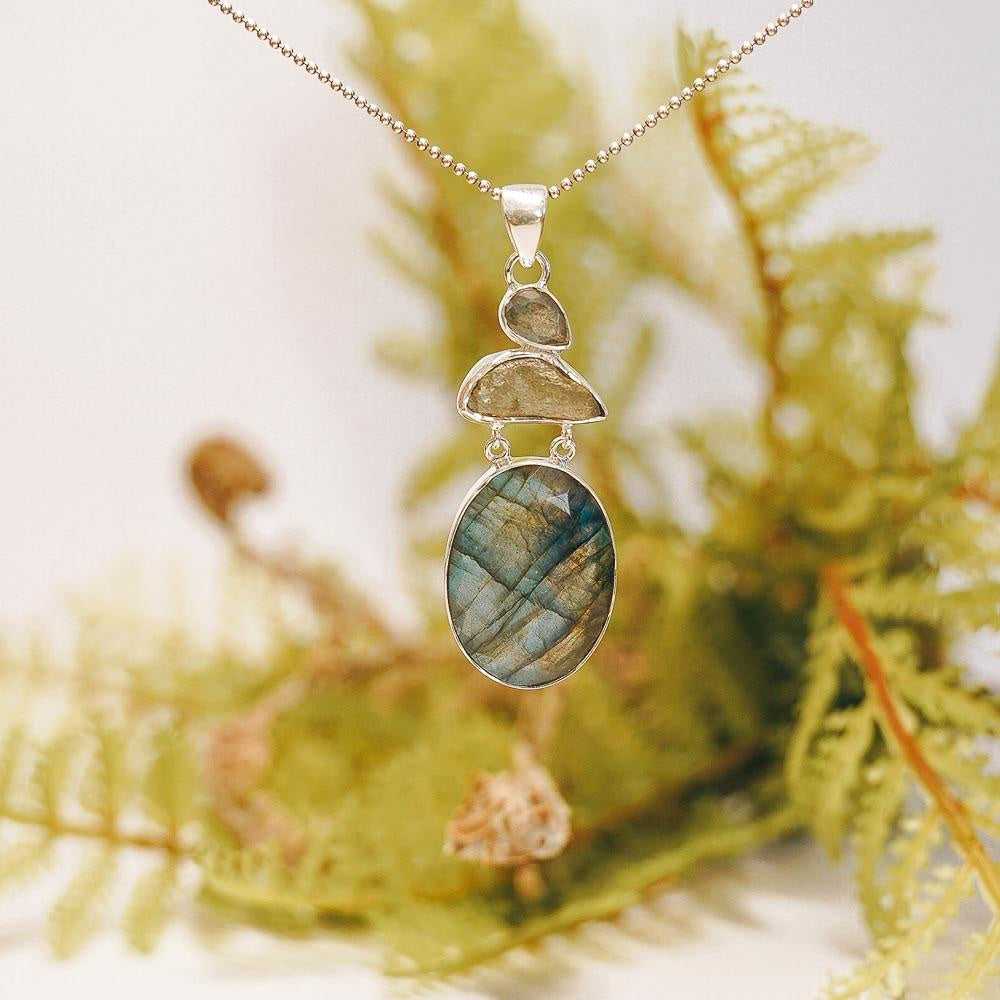 Athenas Teardrop Sterling Silver Pendant