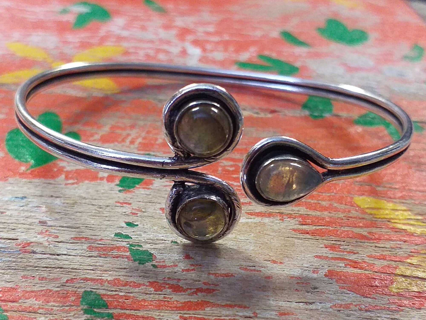 Triple Stone Bangle