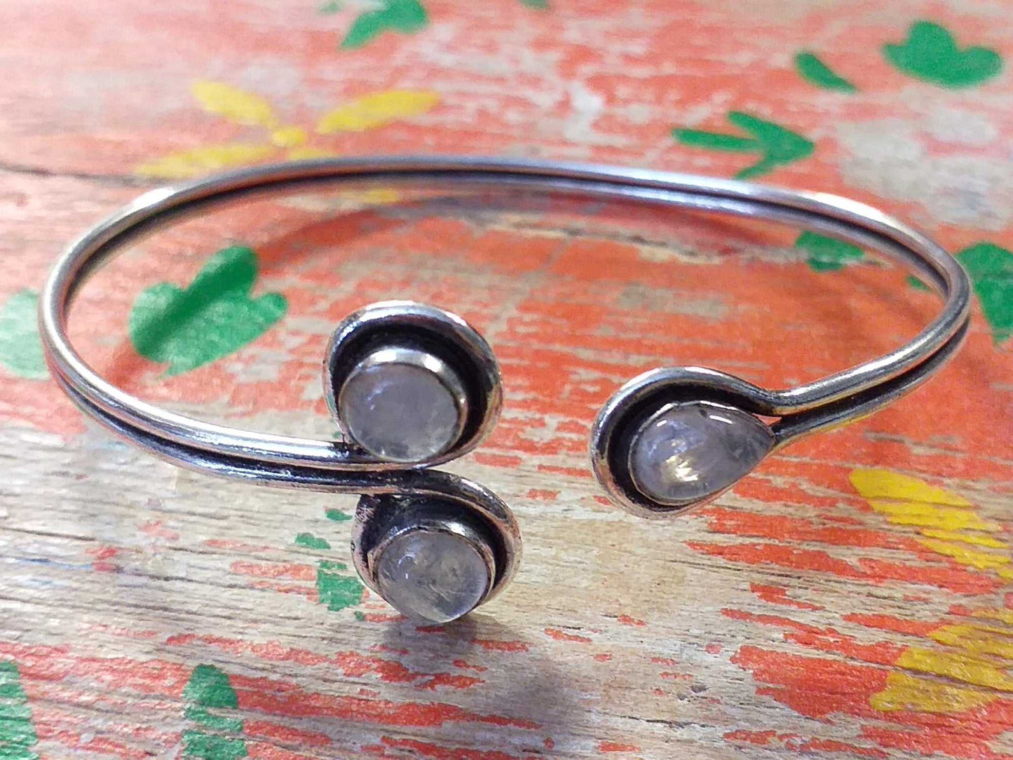 Triple Stone Bangle