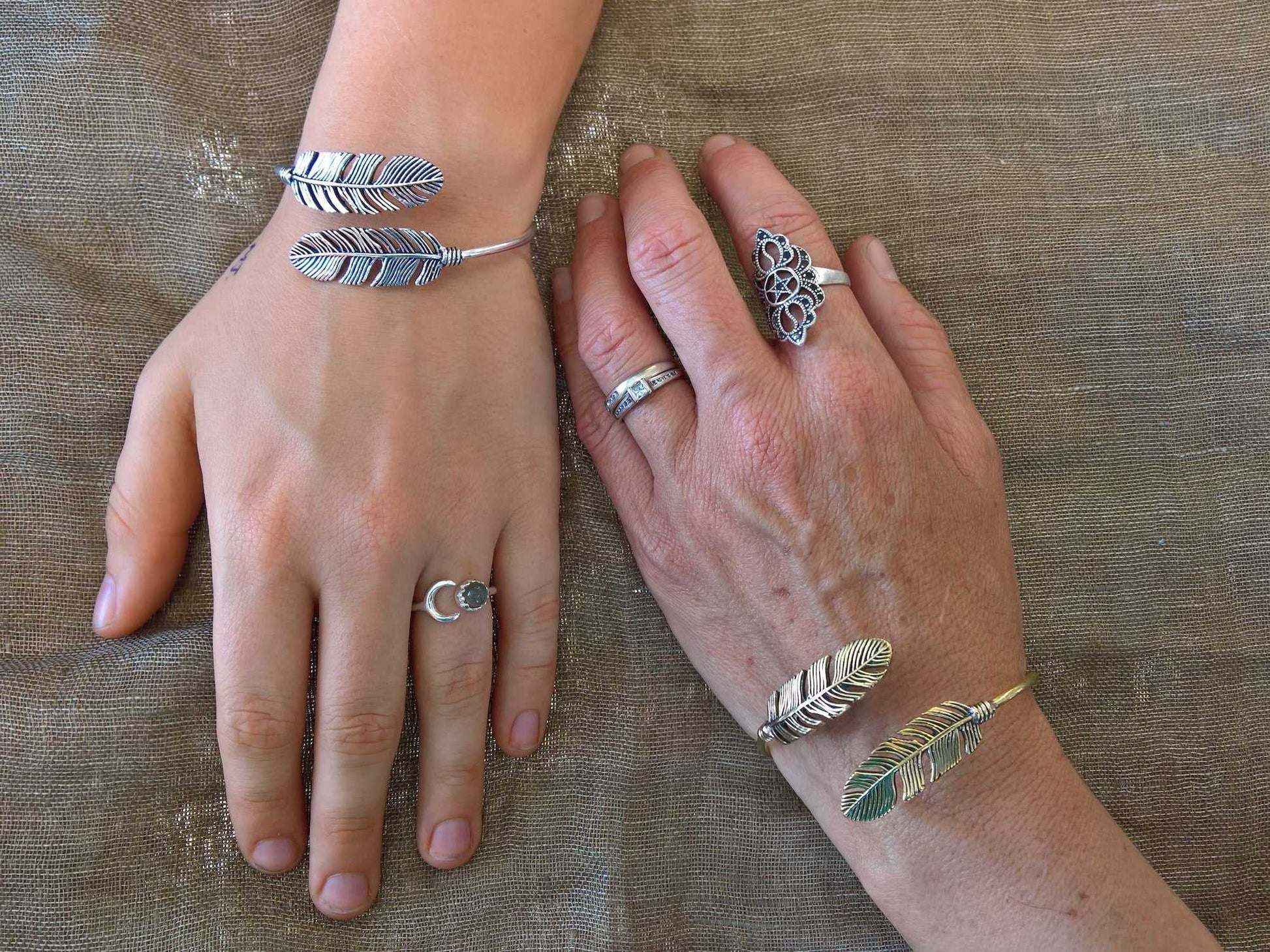 Two Feather Bangle
