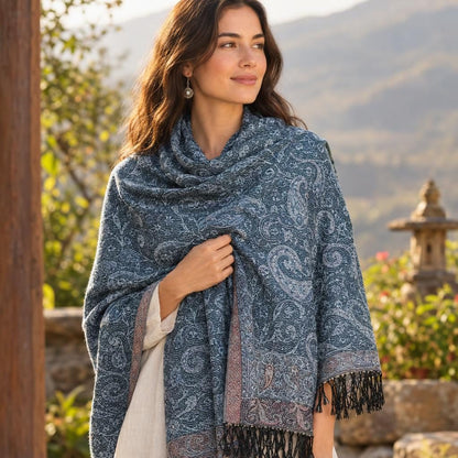 Paisley Jacquard Pashmina [anookz:f35c01e3-5502-4025-a383-fb3c987d7841]