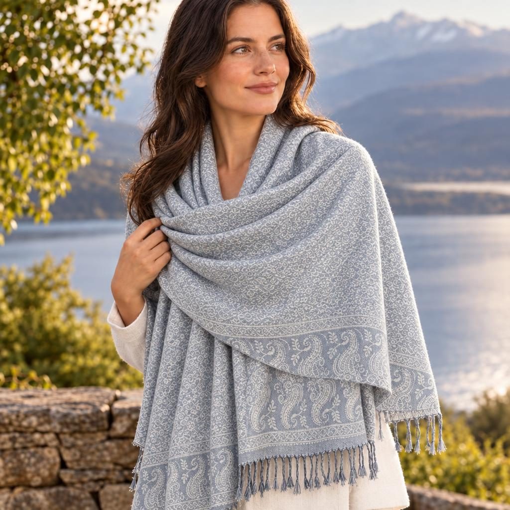 Paisley Jacquard Pashmina Shawl [anookz:5dd96c47-1c4e-42cf-9b96-f35014e4c567]
