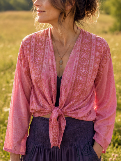 Spirit Recycled Silk Tie Top