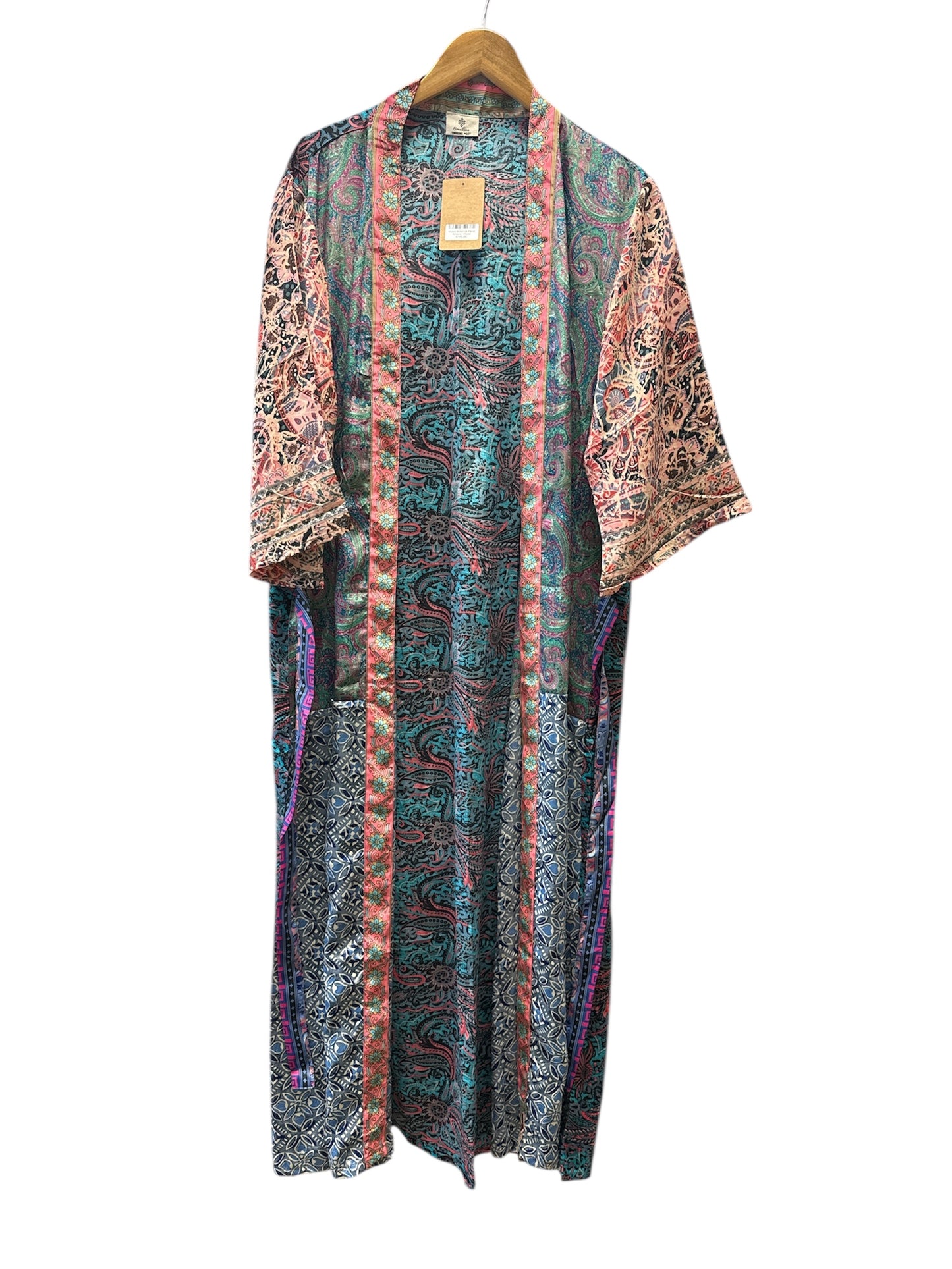 Veena Buttersilk Floral Kimono