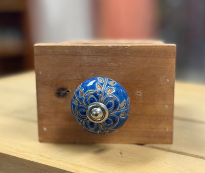 Ceramic Knob Blue