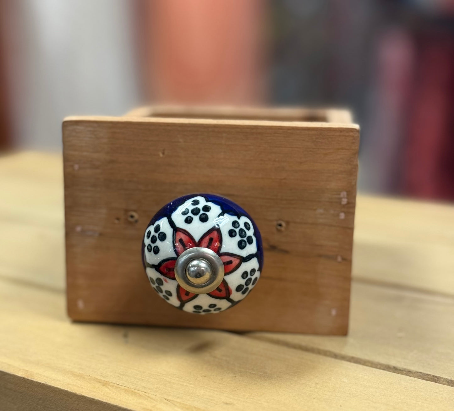 Ceramic Knob Blue