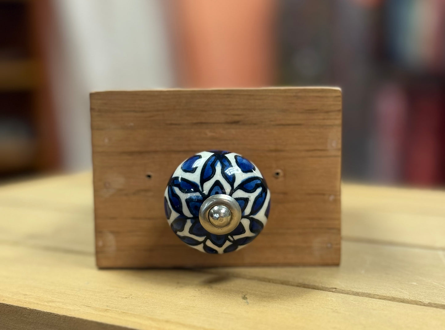 Ceramic Knob Blue
