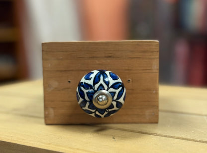 Ceramic Knob Blue