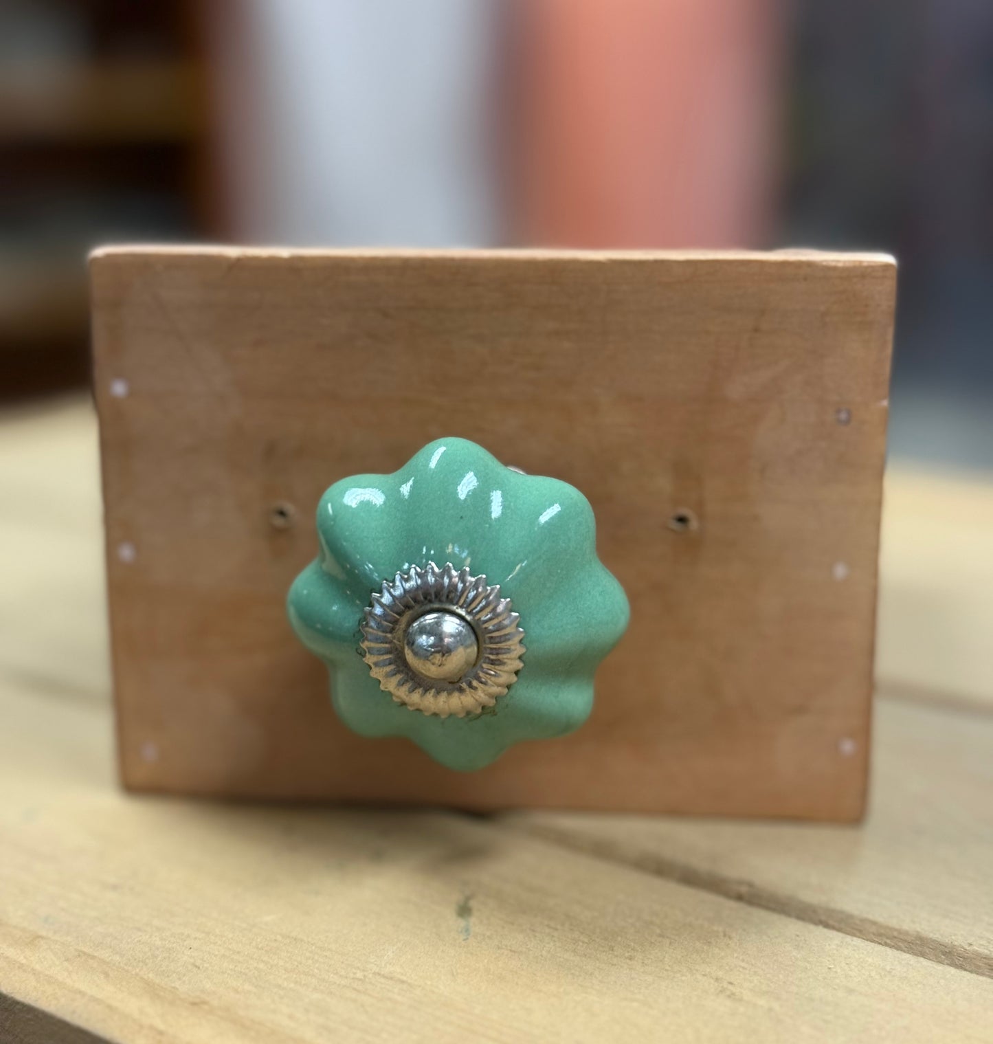 Ceramic Knob Green