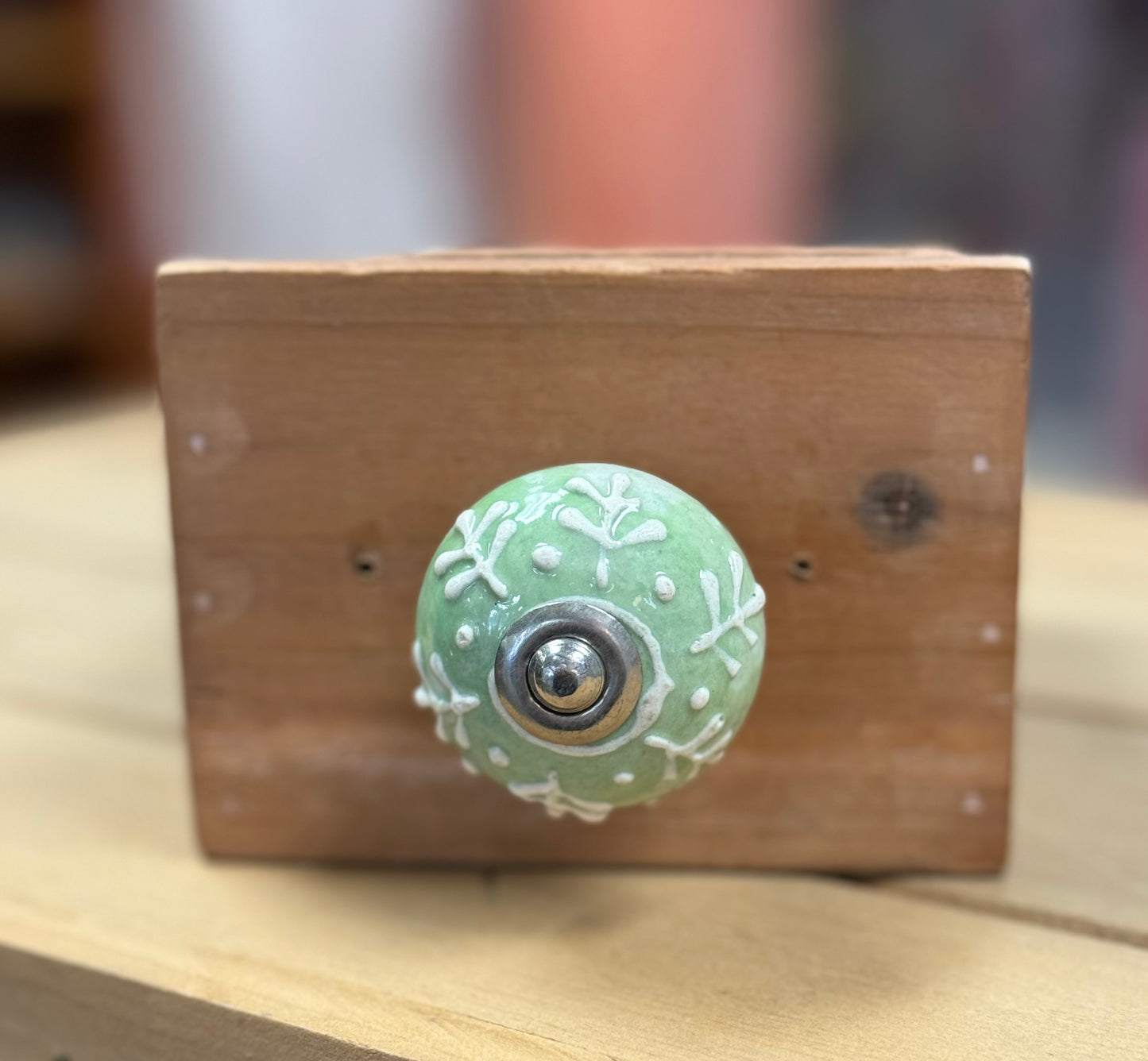 Ceramic Knob Green