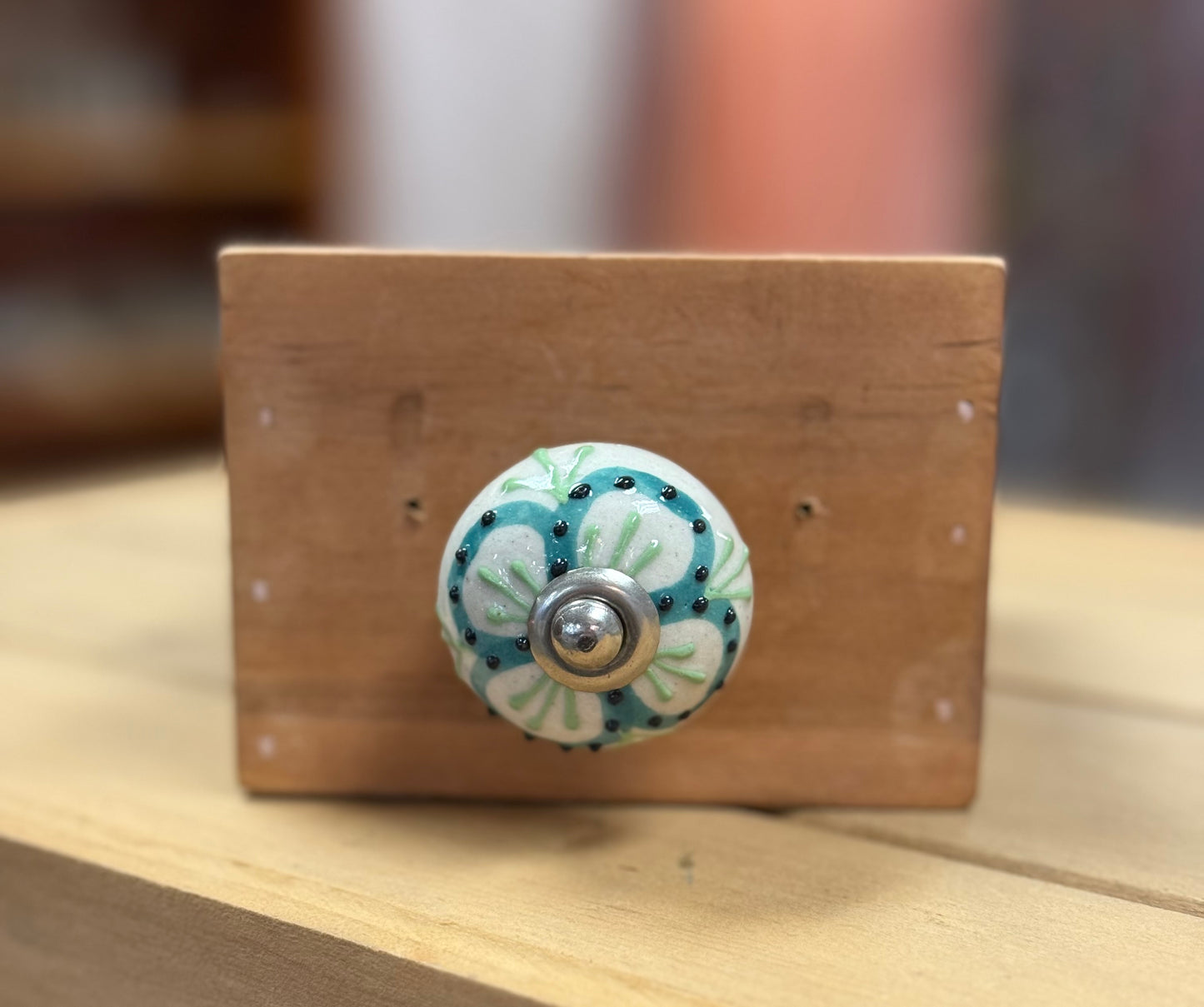Ceramic Knob Green