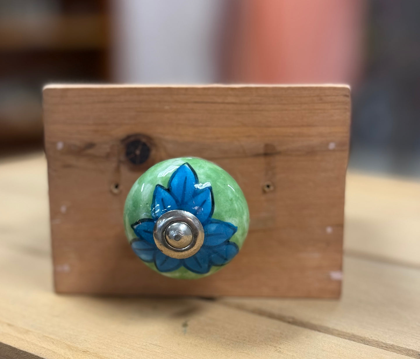 Ceramic Knob Green