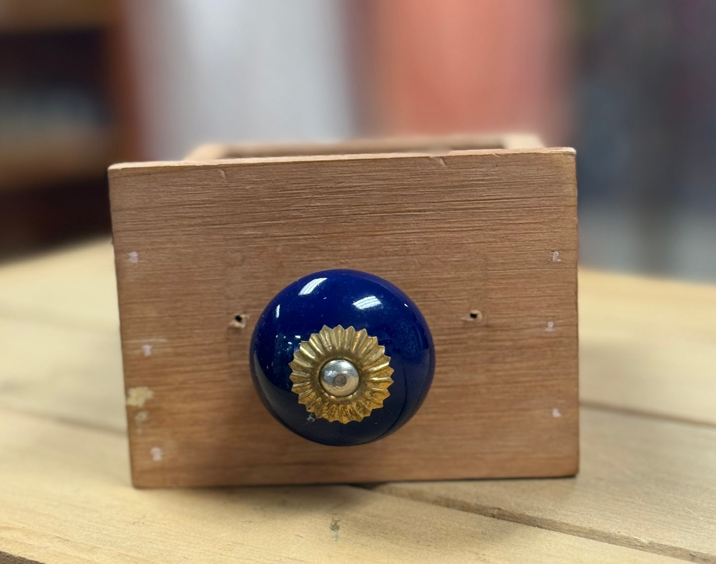 Ceramic Knob Blue
