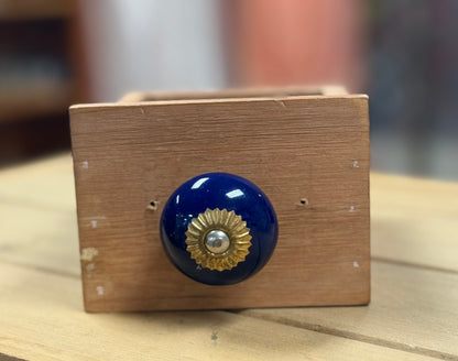 Ceramic Knob Blue