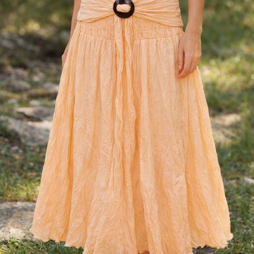 Crinkle Cotton Coconut Skirt [anookz:54187db3-35e9-497d-9e53-728f941dd062]
