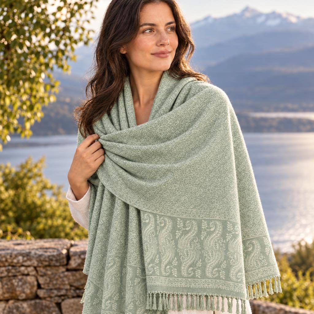 Paisley Jacquard Pashmina Shawl [anookz:4ad5b31c-8505-40d7-aa3f-aa843f94fe49]