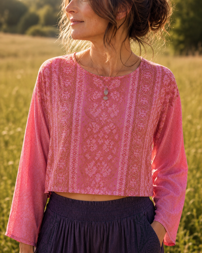 Spirit Recycled Silk Tie Top