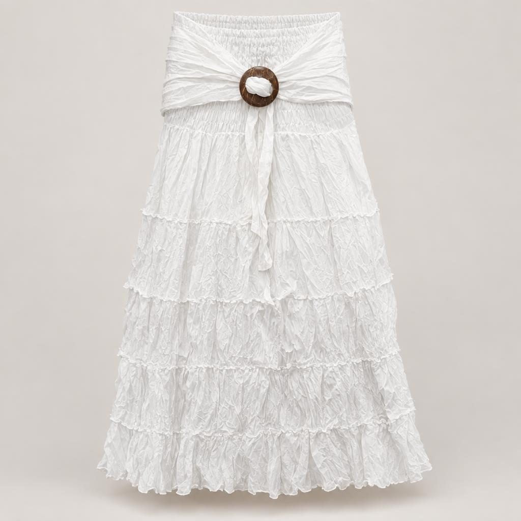 Tiered Ruffle Coconut Skirt Long [anookz:5879a87f-75da-45be-8c2a-7fb2ee3d5a1c]