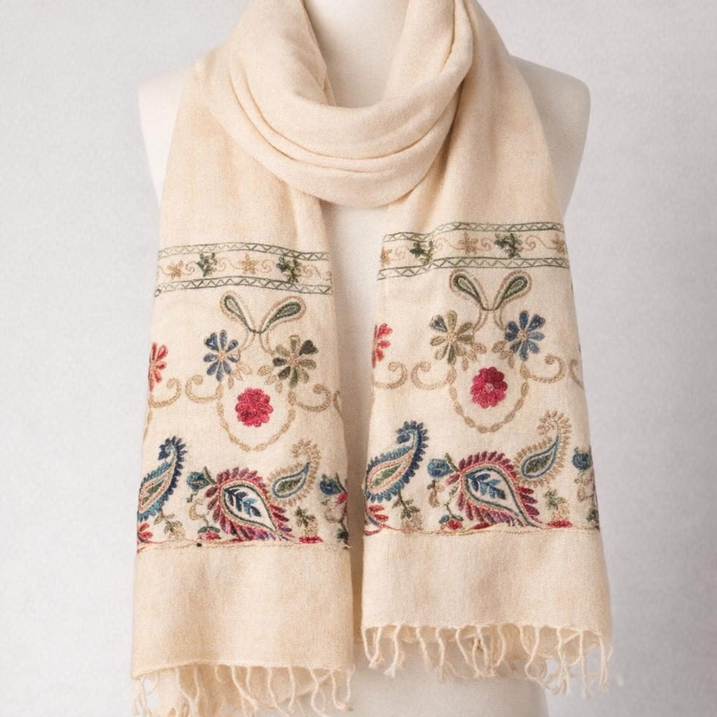 Garden Flower Wool Shawl [anookz:8ddaf476-c913-4713-a1d6-98fcf016e7b8]