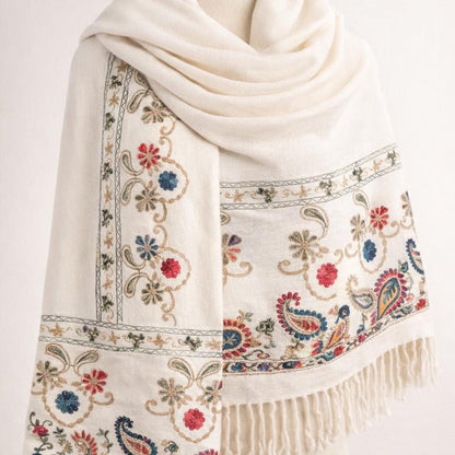 Garden Flower Wool Shawl [anookz:9d19dec3-98ab-4b82-9729-2fc48fe34a01]