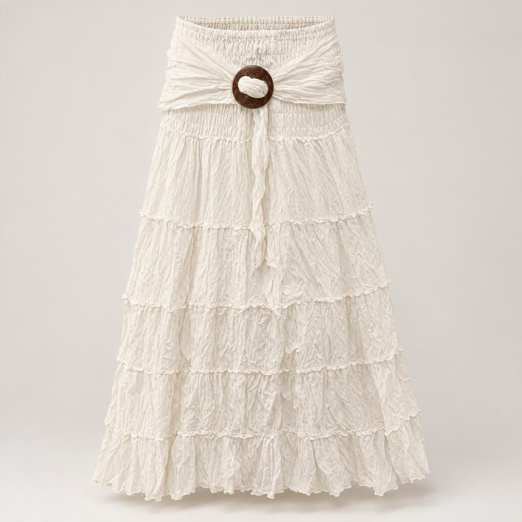 Tiered Ruffle Coconut Skirt Long [anookz:2b3976c0-745b-446b-b75d-374afbbad012]