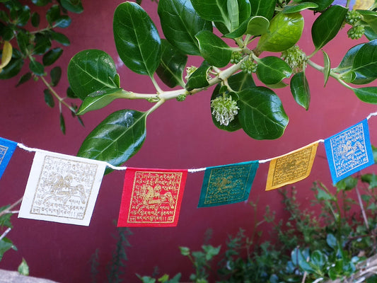 Tiny Paper Tibetan Prayer Flags