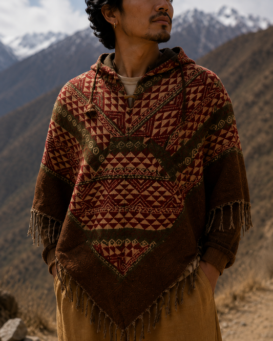Diamond Toosha Jaal Poncho