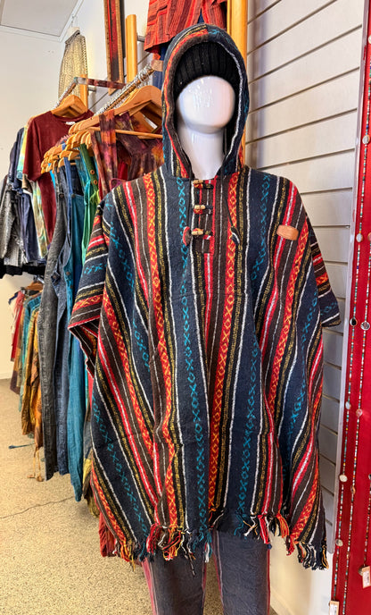 Nepali Thick Cotton Poncho