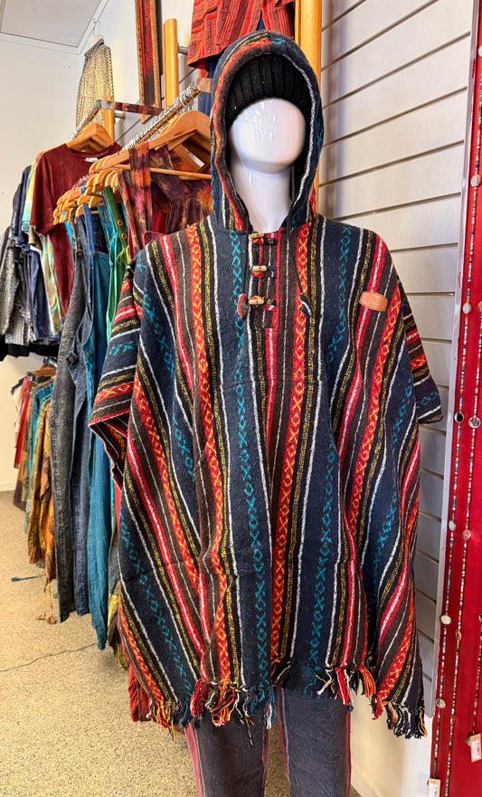 Nepali Thick Cotton Poncho