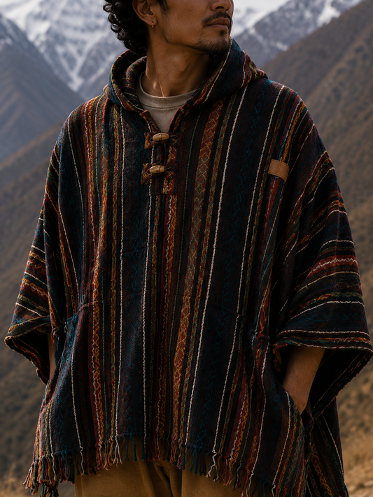 Nepali Thick Cotton Poncho