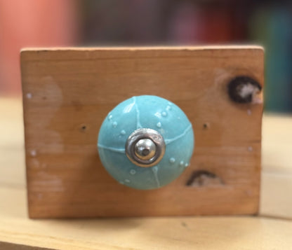 Ceramic Knob Turquoise