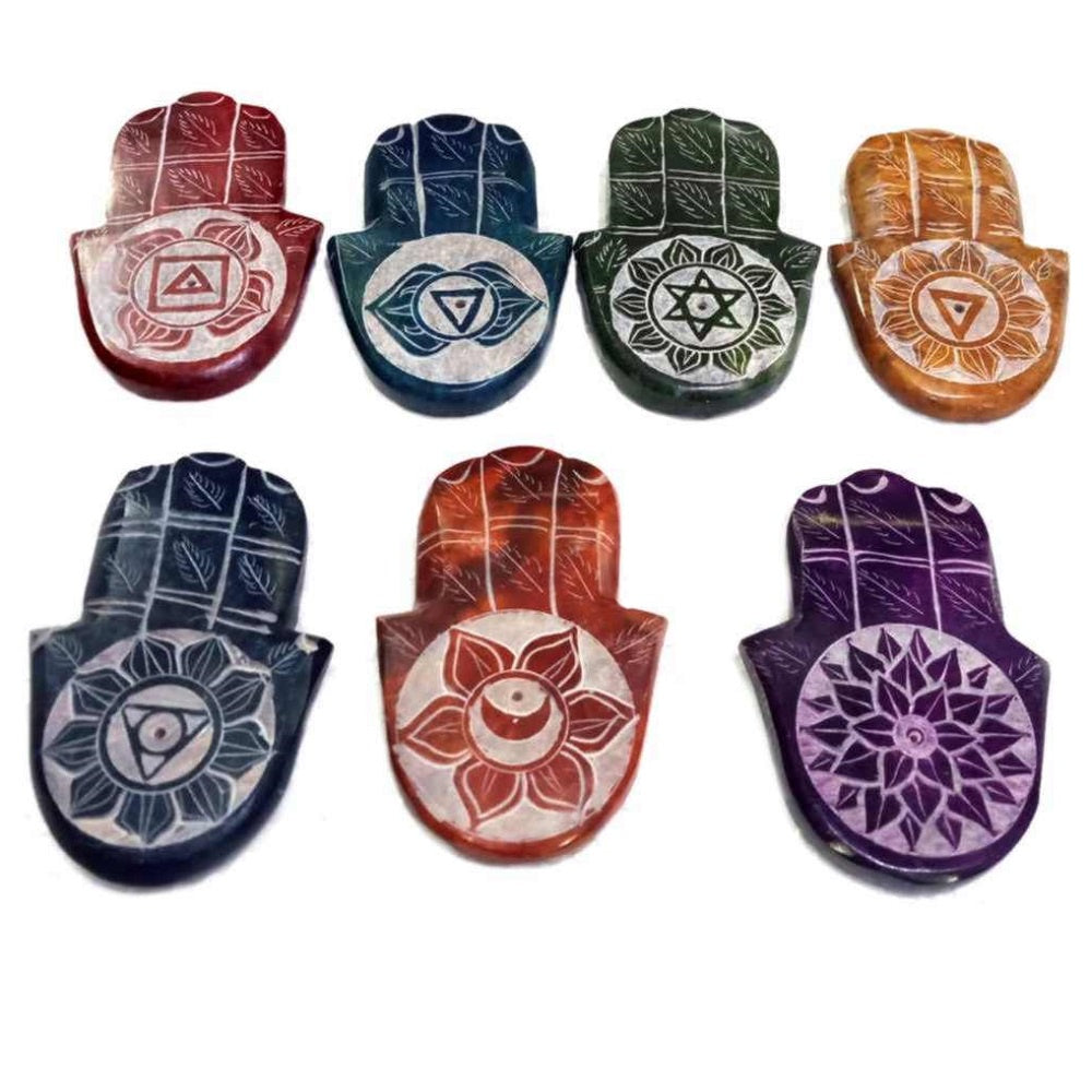 Hamsa Soapstone Incense holder