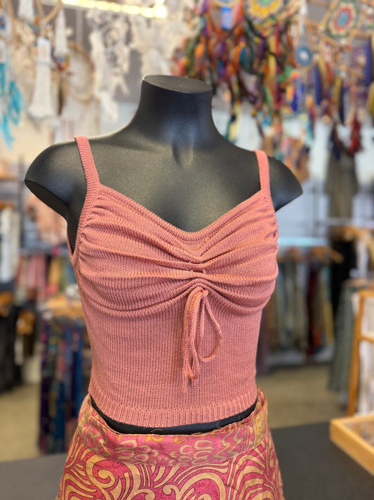 Petal Knit Crop Top