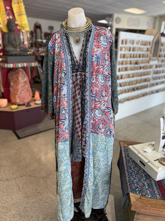 Veena Buttersilk Floral Kimono