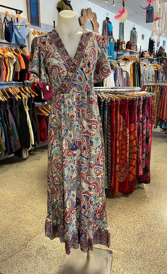 Zilia Raja Satin Wrap Dress