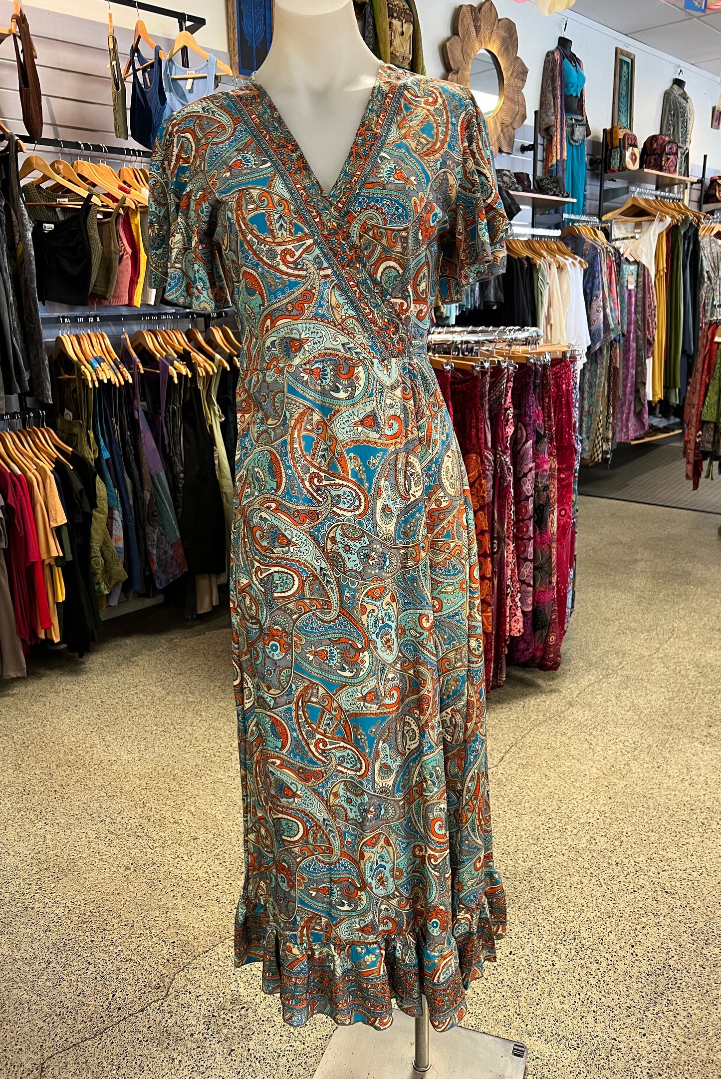 Zilia Raja Satin Wrap Dress