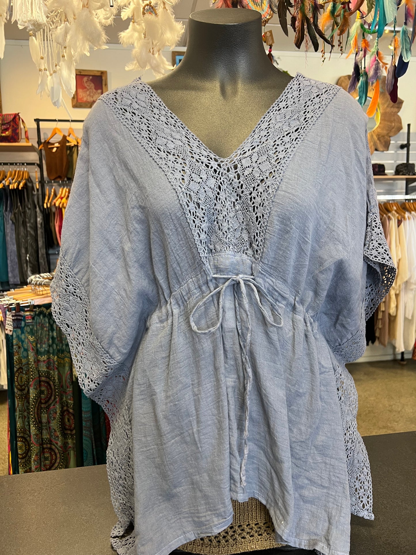 Crochet Lace Kimono Top