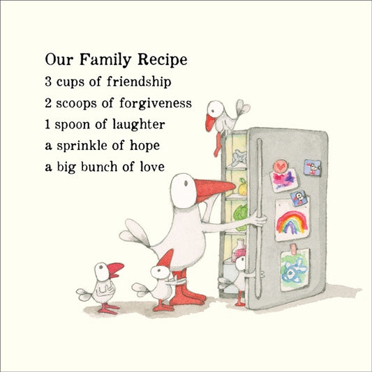 Our Family Recipe Card