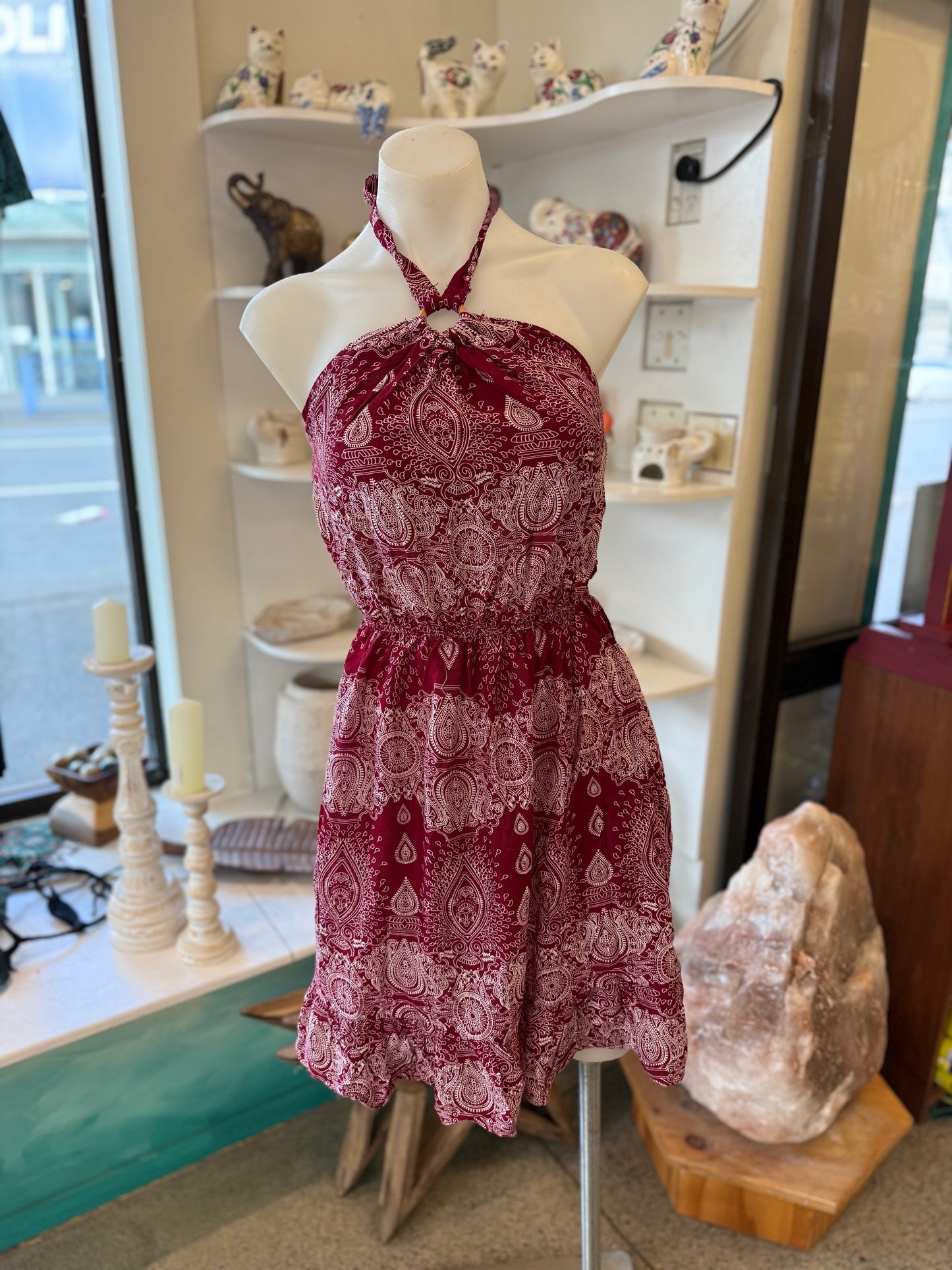 Coconut Halter Dress