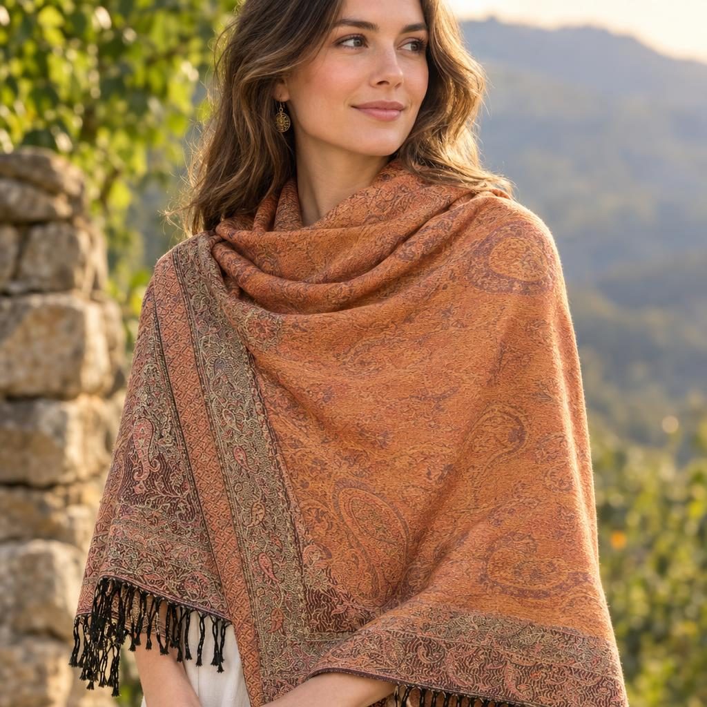 Paisley Jacquard Pashmina [anookz:3c4180b1-6923-4eff-a3a7-bb86f13b34fc]