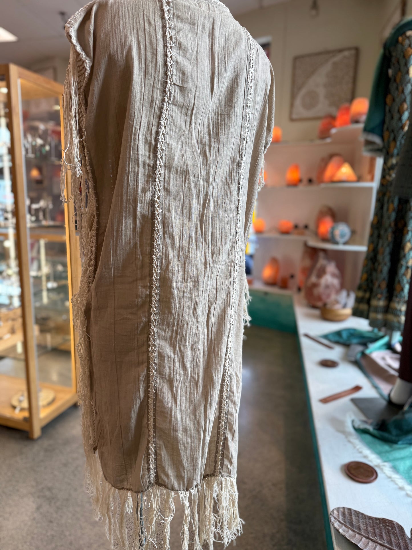 Tassel Poncho Long