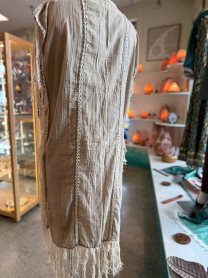 Tassel Poncho Long