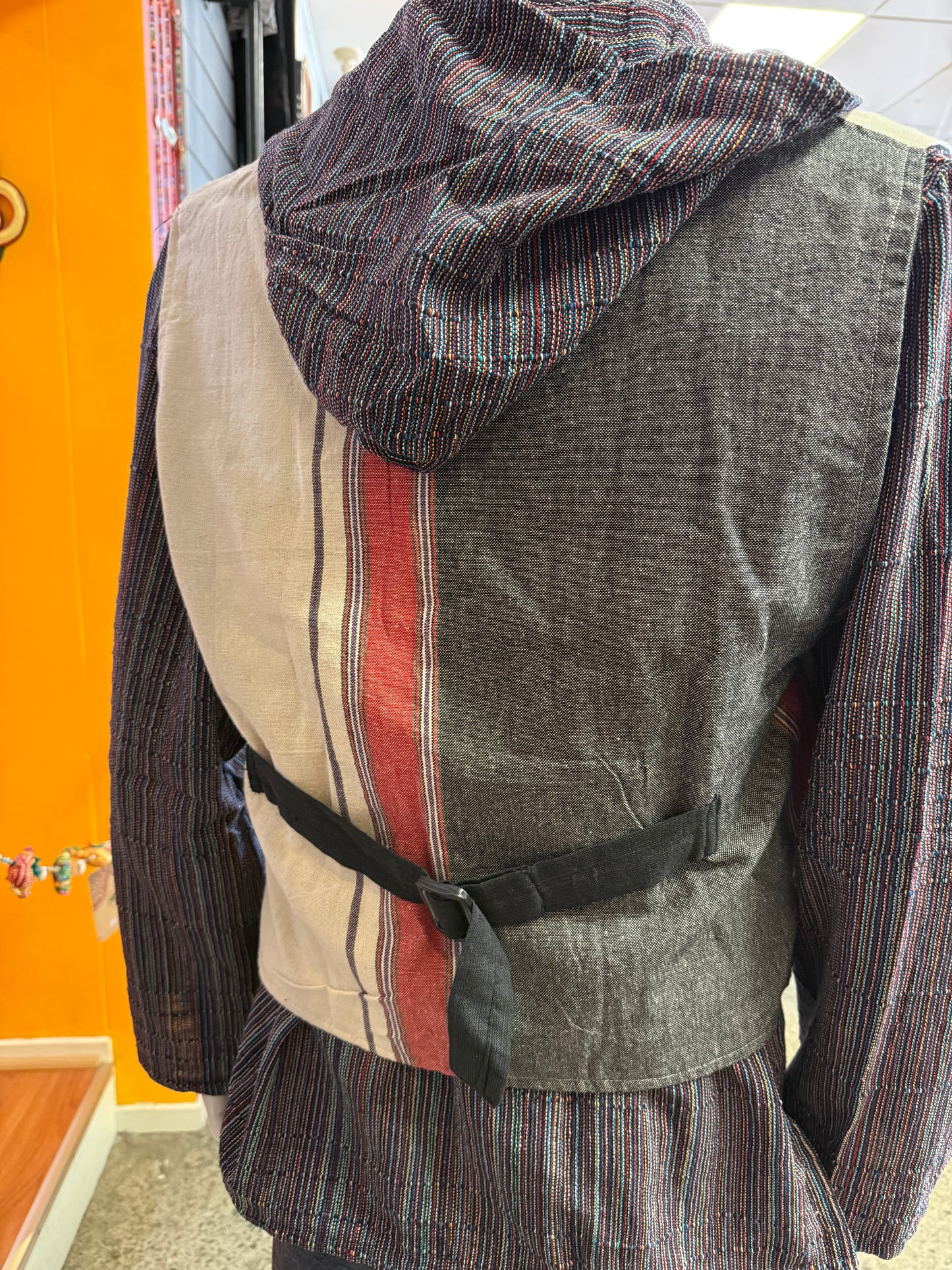 Pinstripe Toggle Waistcoat
